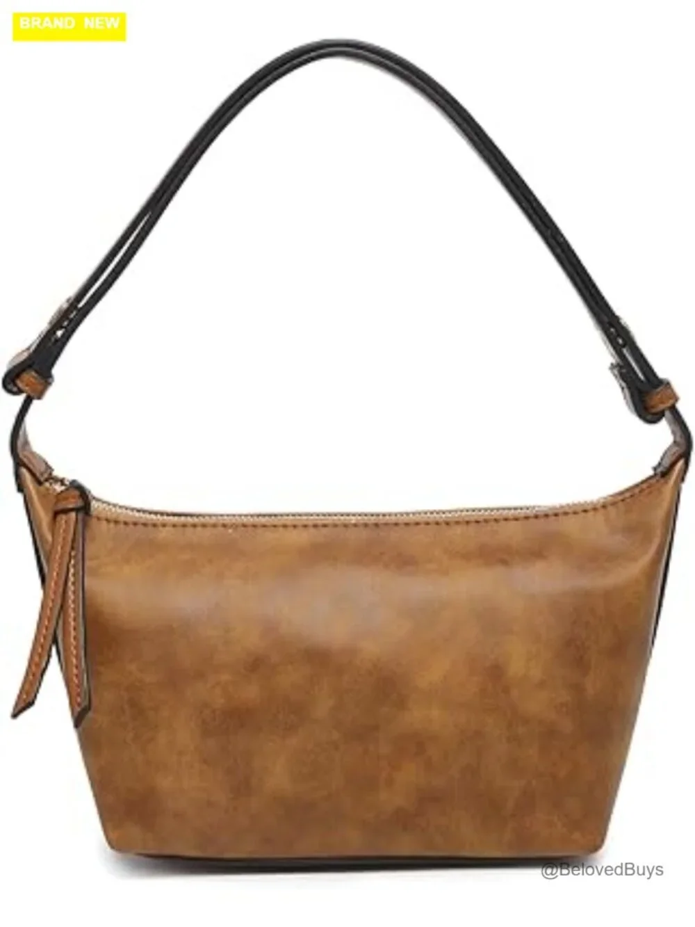 Vegan Suede Convertible Shoulder Bag Faux Suede Hobo Handbag with Adjustable